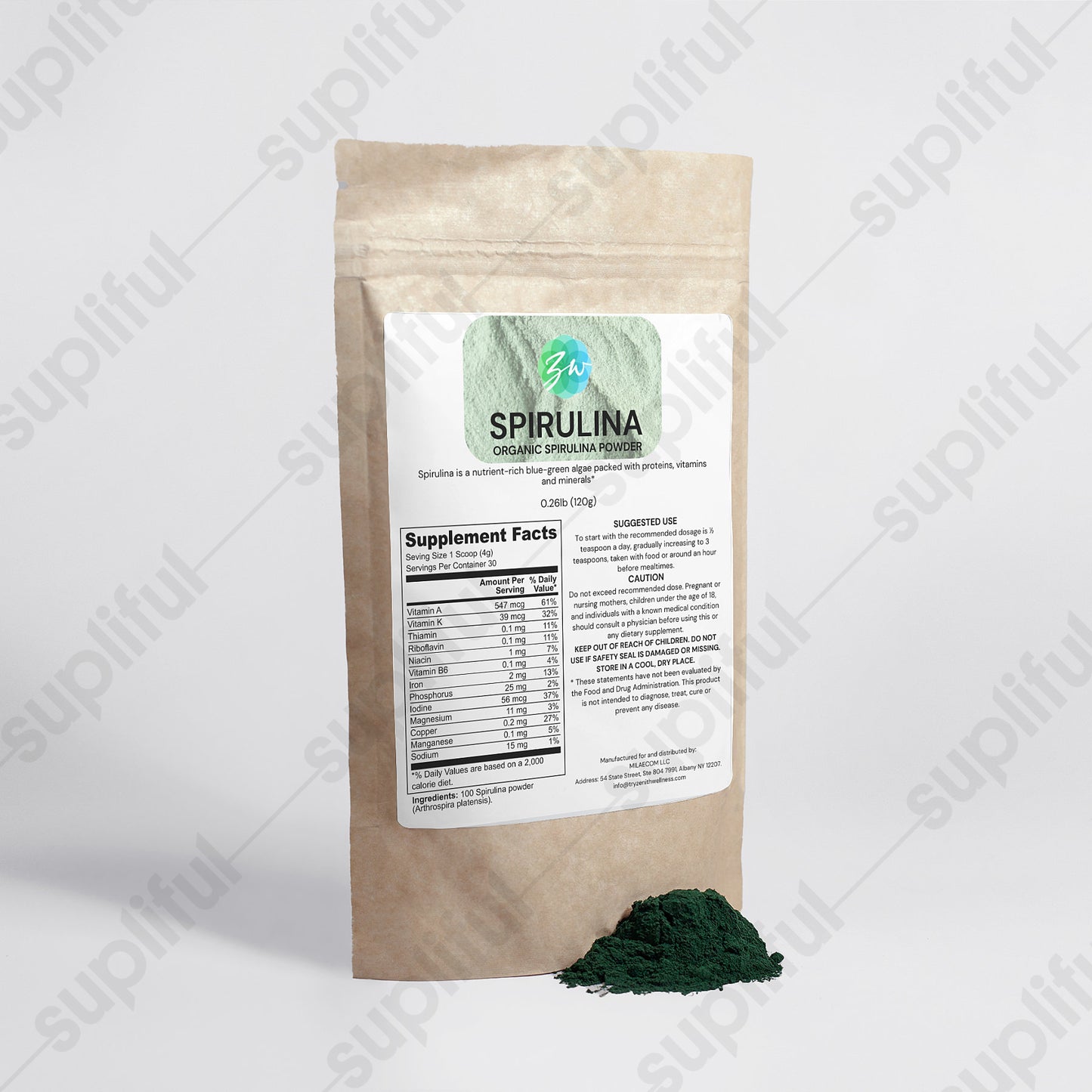 Organic Spirulina Powder