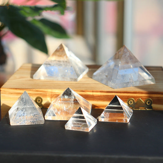 Clear Crystal Quartz Pyramid